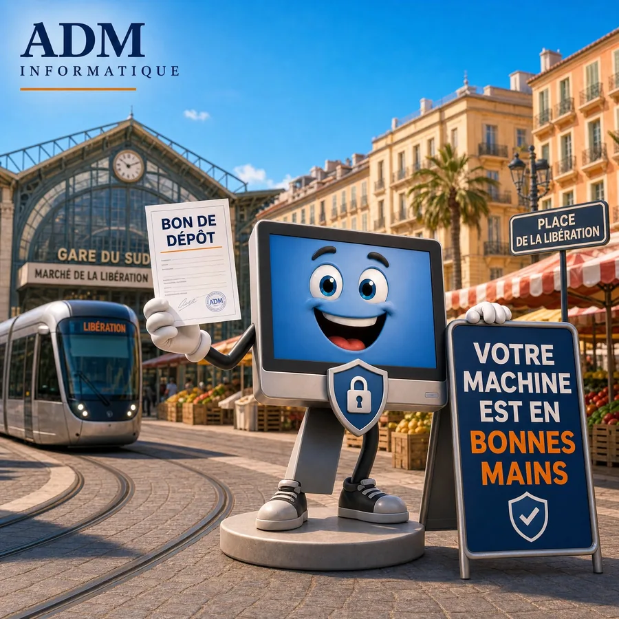 Votre machine est en bonnes mains — ADM Informatique Nice